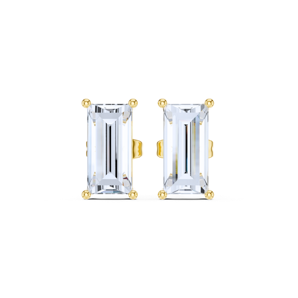 Luxe Baguette Diamond Studs