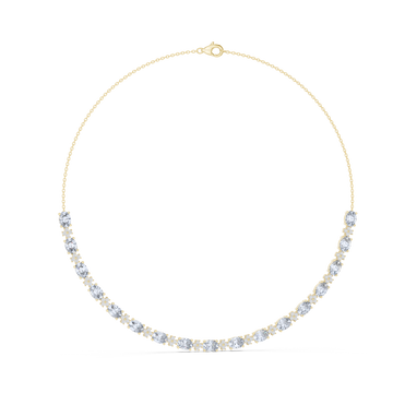 Celestia Oval Diamond Necklace