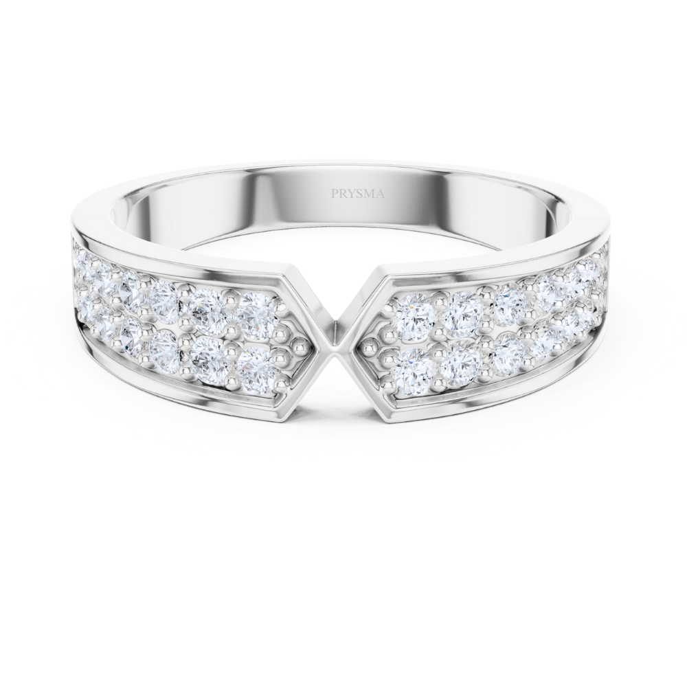 Radiance V-Curve Diamond Ring