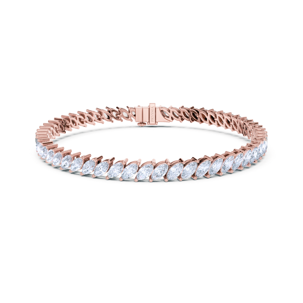 Elara Marquise-Cut Diamond Tennis Bracelet