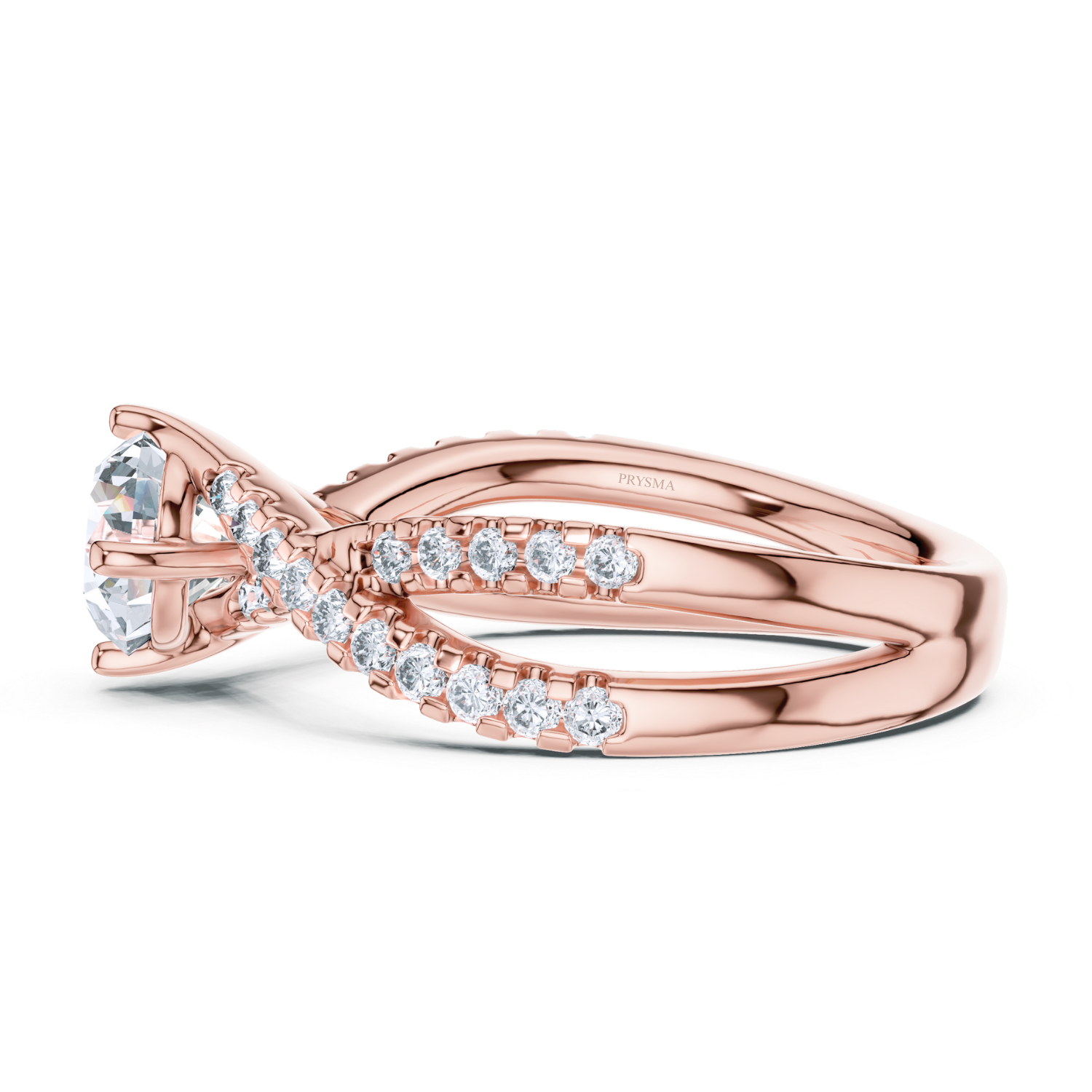 Twisted Infinity Diamond Ring