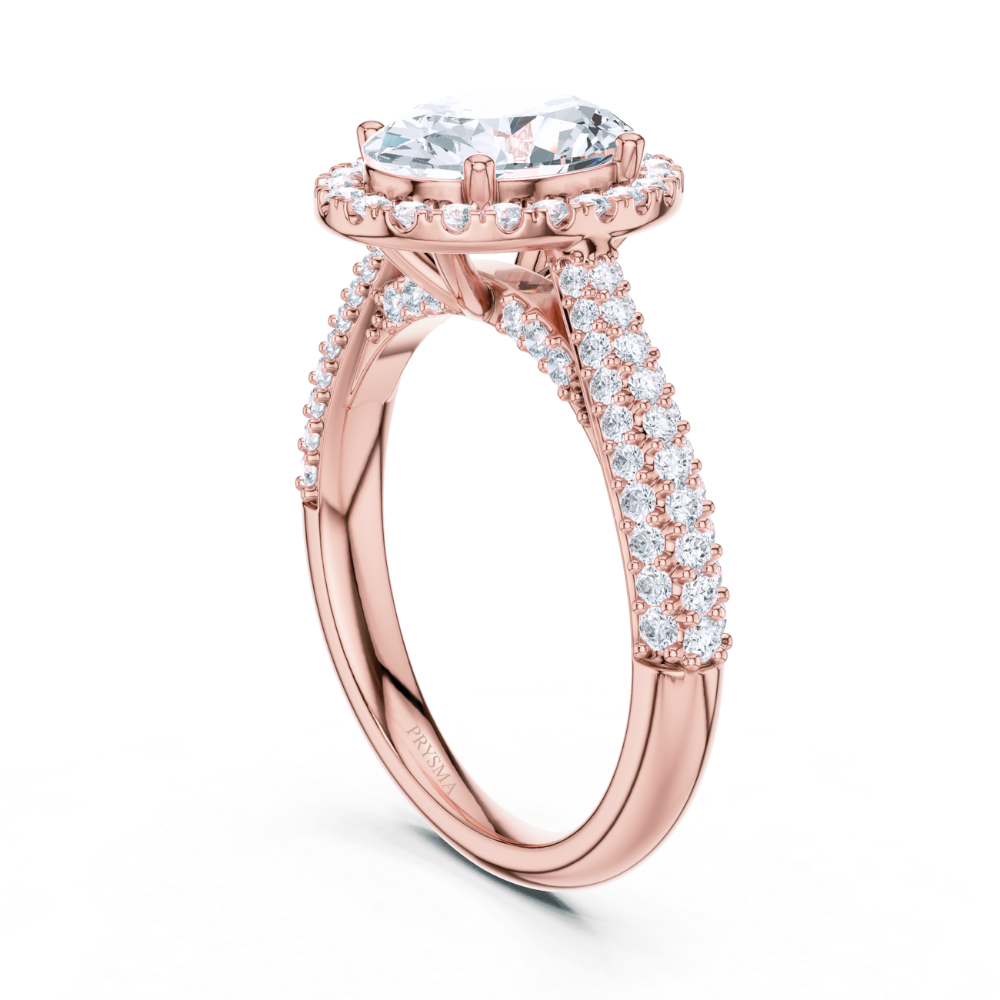 Oval Halo Splendor Diamond Ring