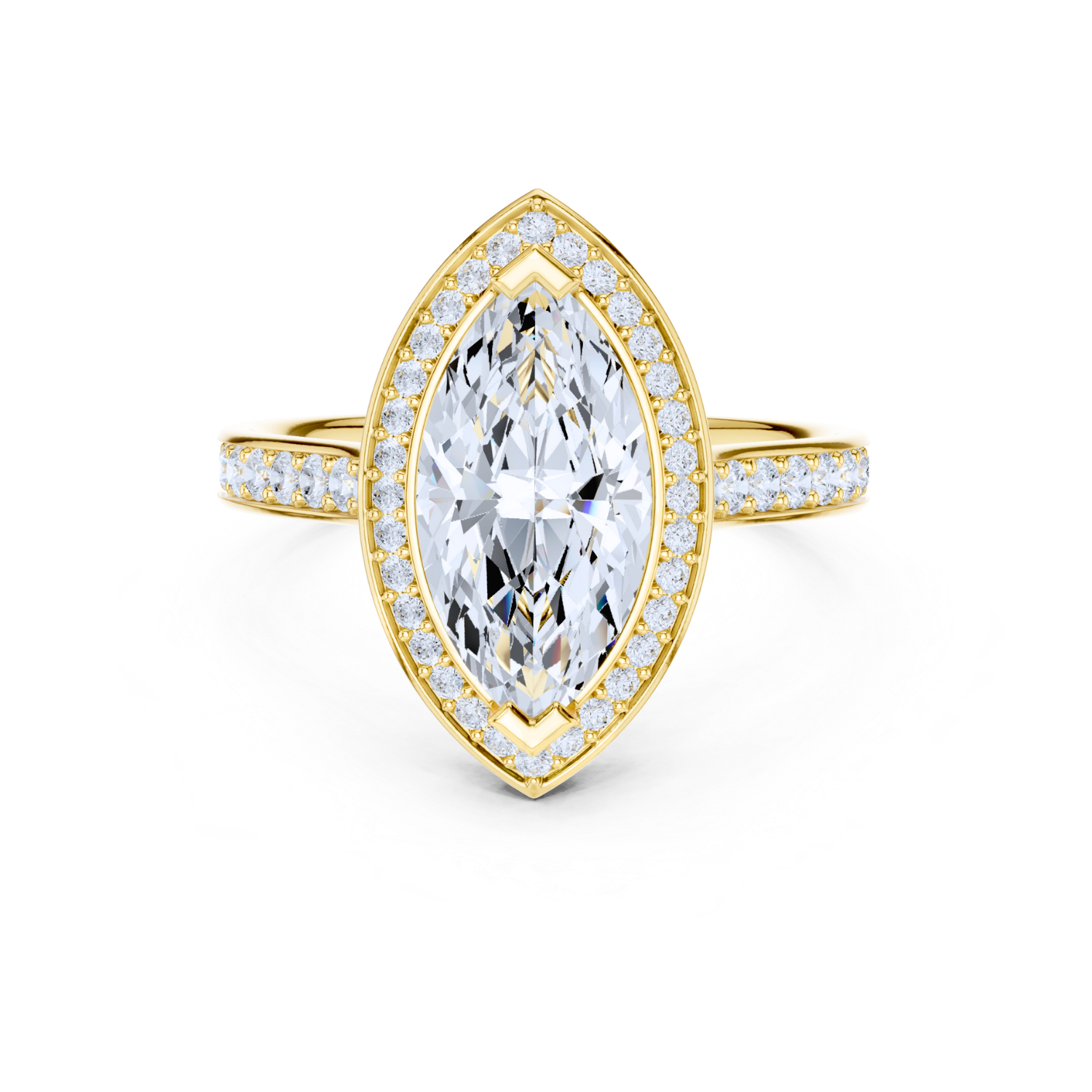 Majestic Marquise Halo Ring