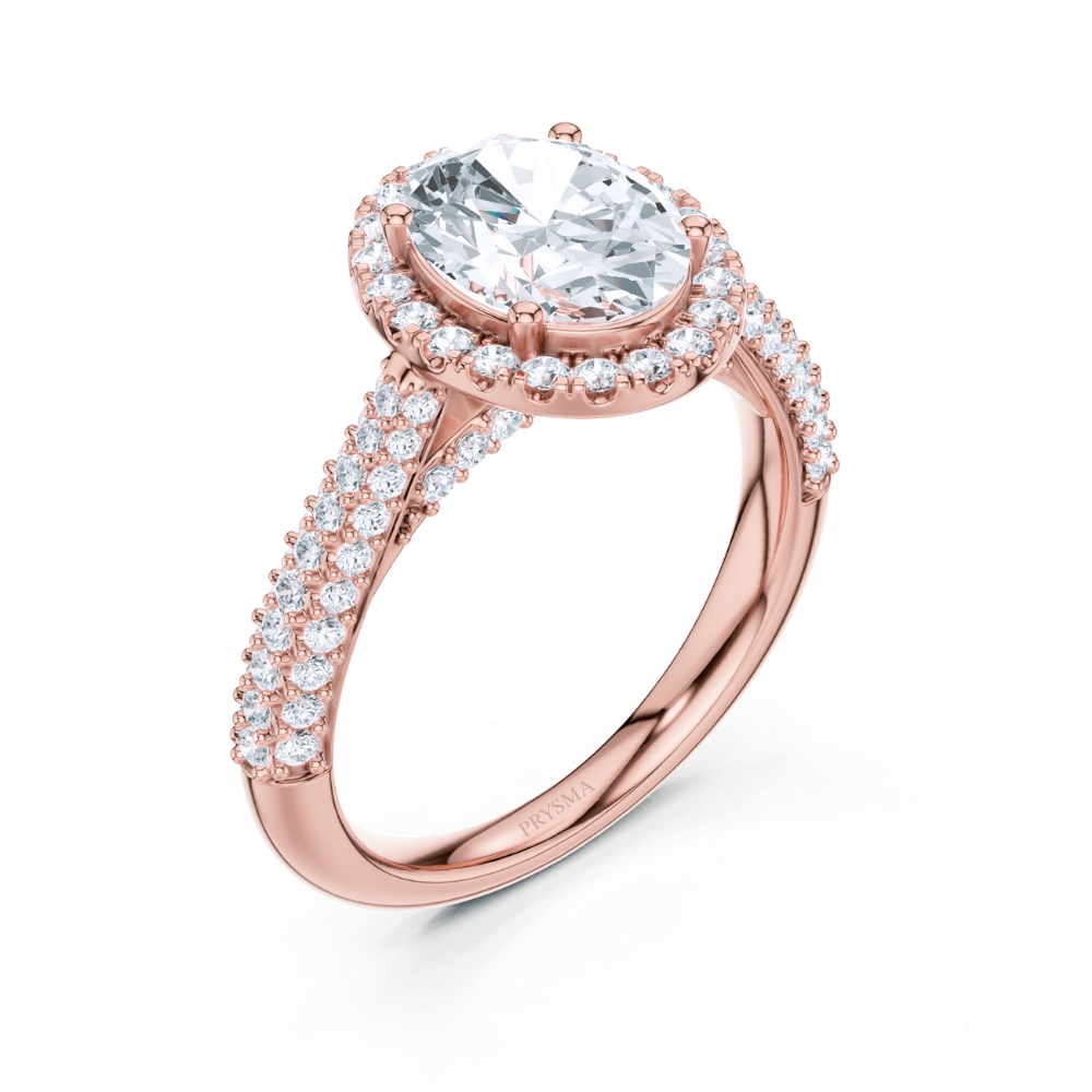Oval Halo Splendor Diamond Ring