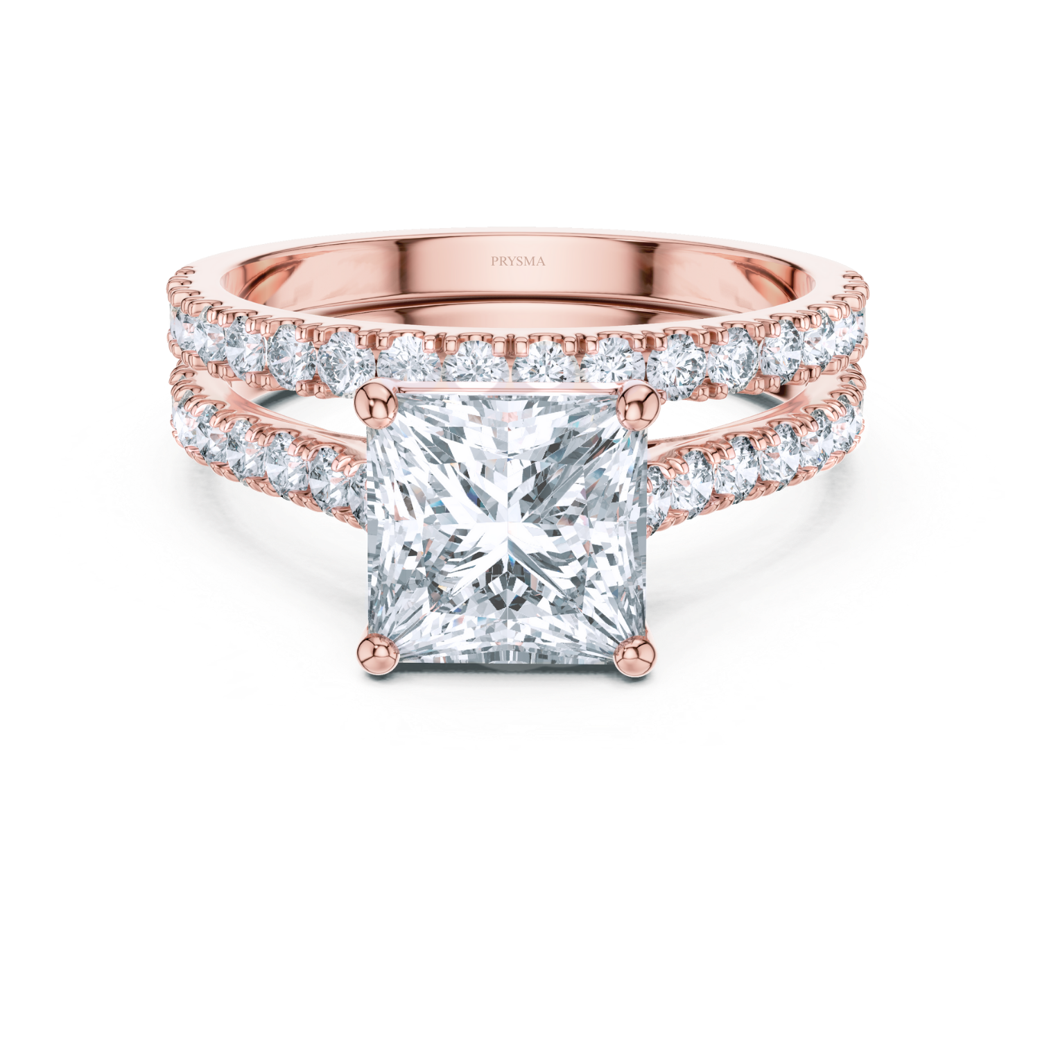 Regal Princess Cut Diamond Band