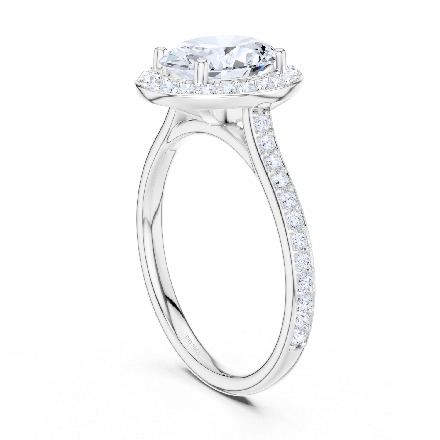 Oval Halo Diamond Ring