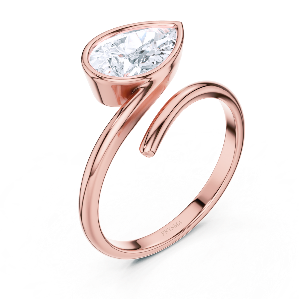 Solara Pear Bypass Ring