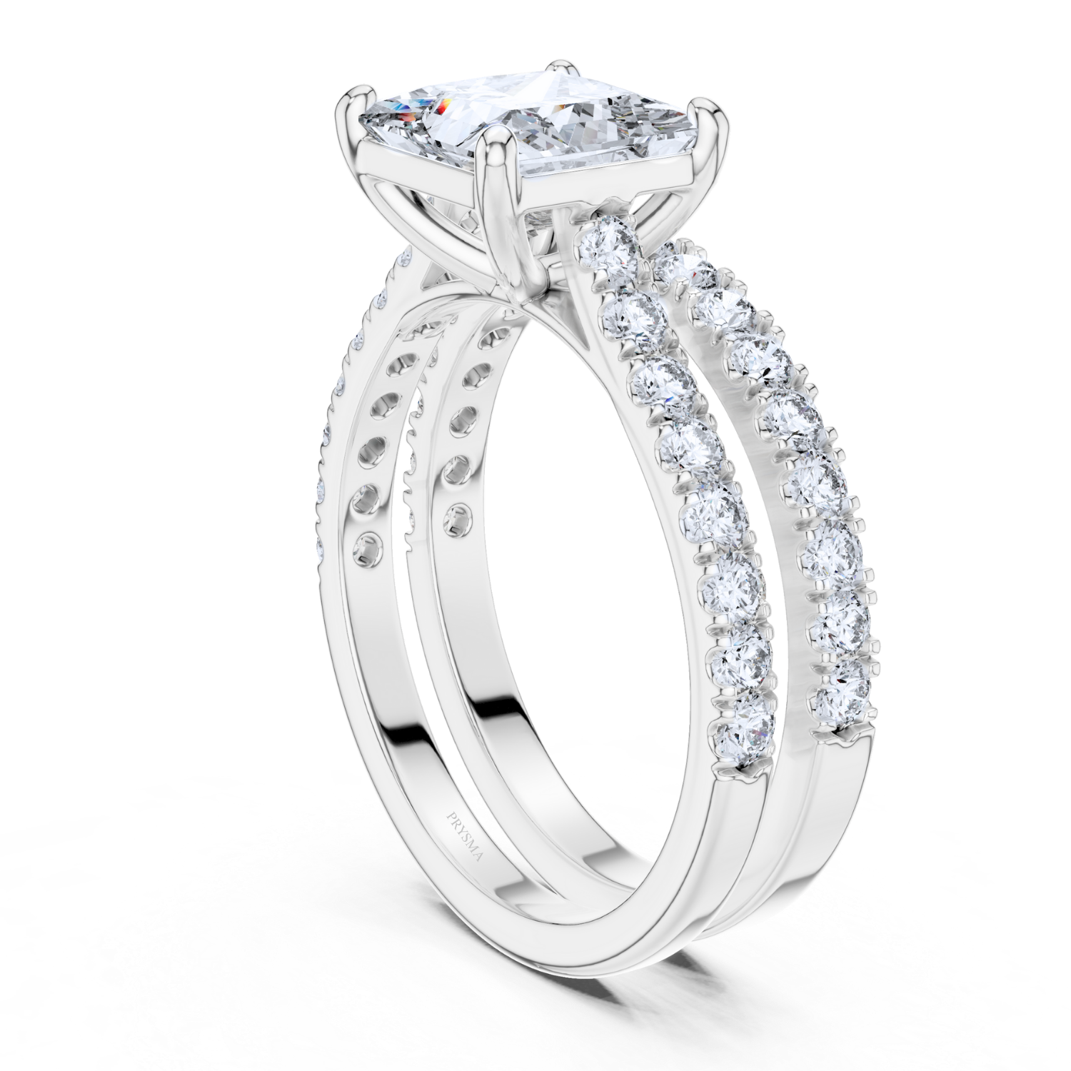 Regal Princess Cut Diamond Band