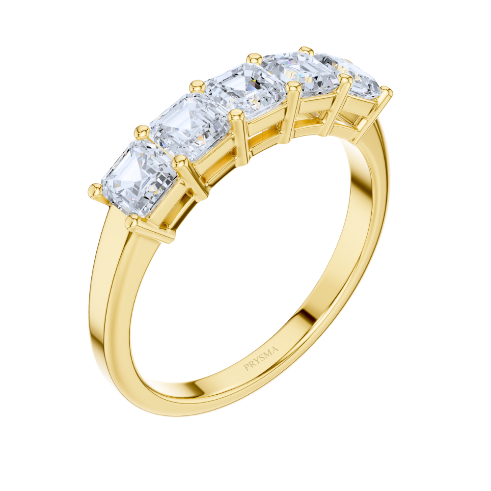 Emerald Elegance Five Stone Ring