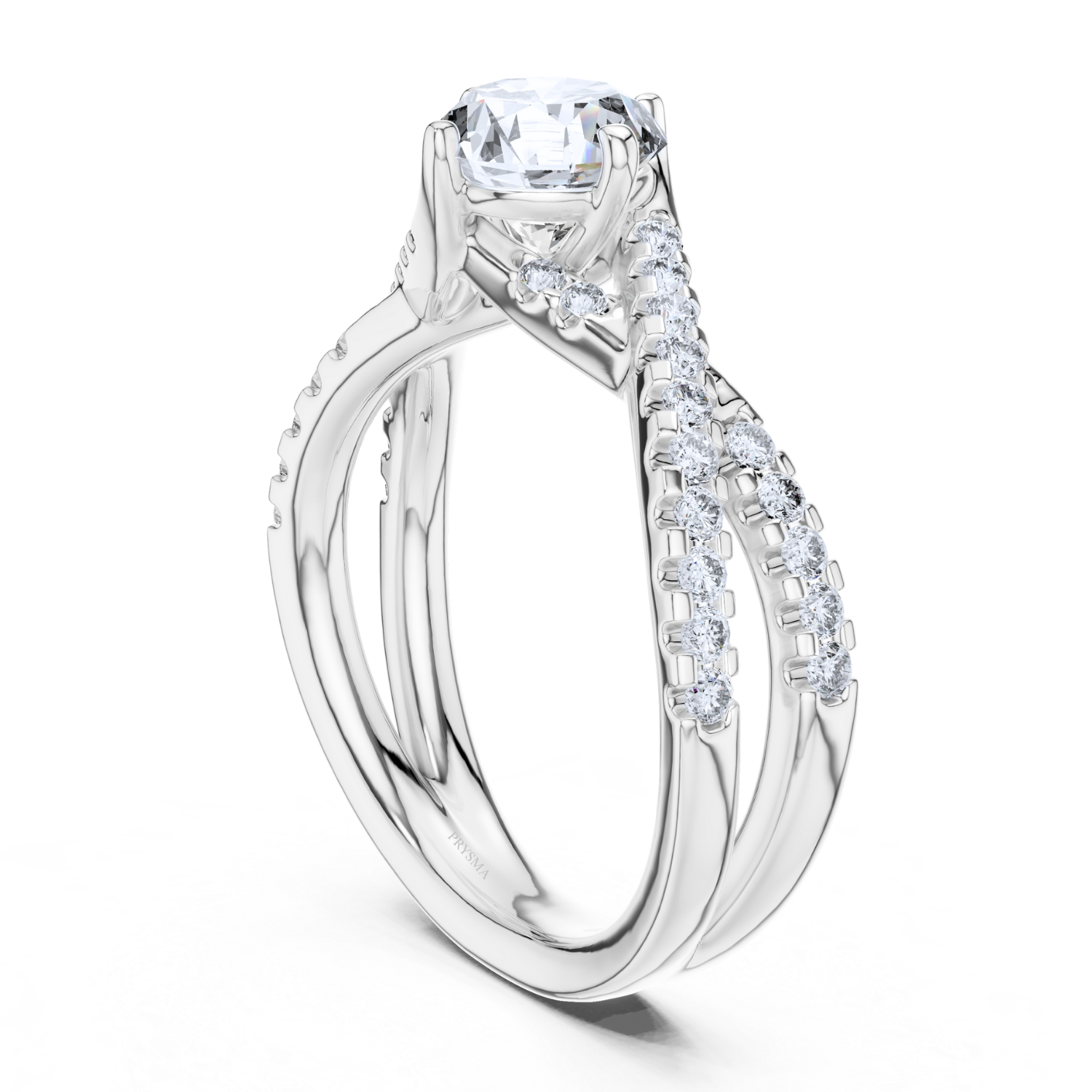 Twisted Infinity Diamond Ring