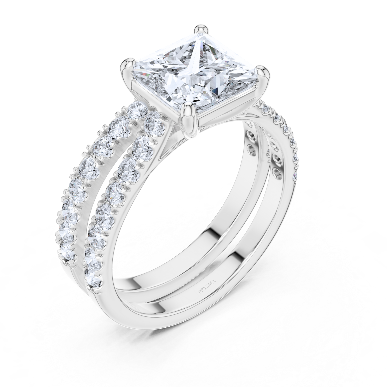 Regal Princess Cut Diamond Band