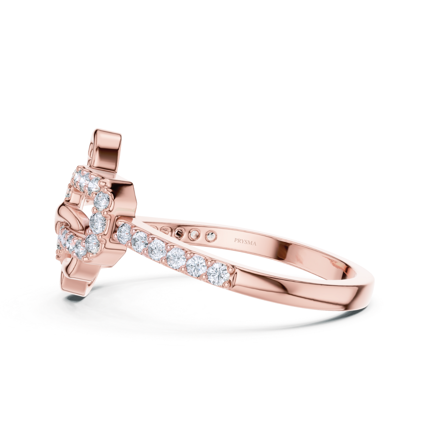 Twisted Elegance Diamond Ring