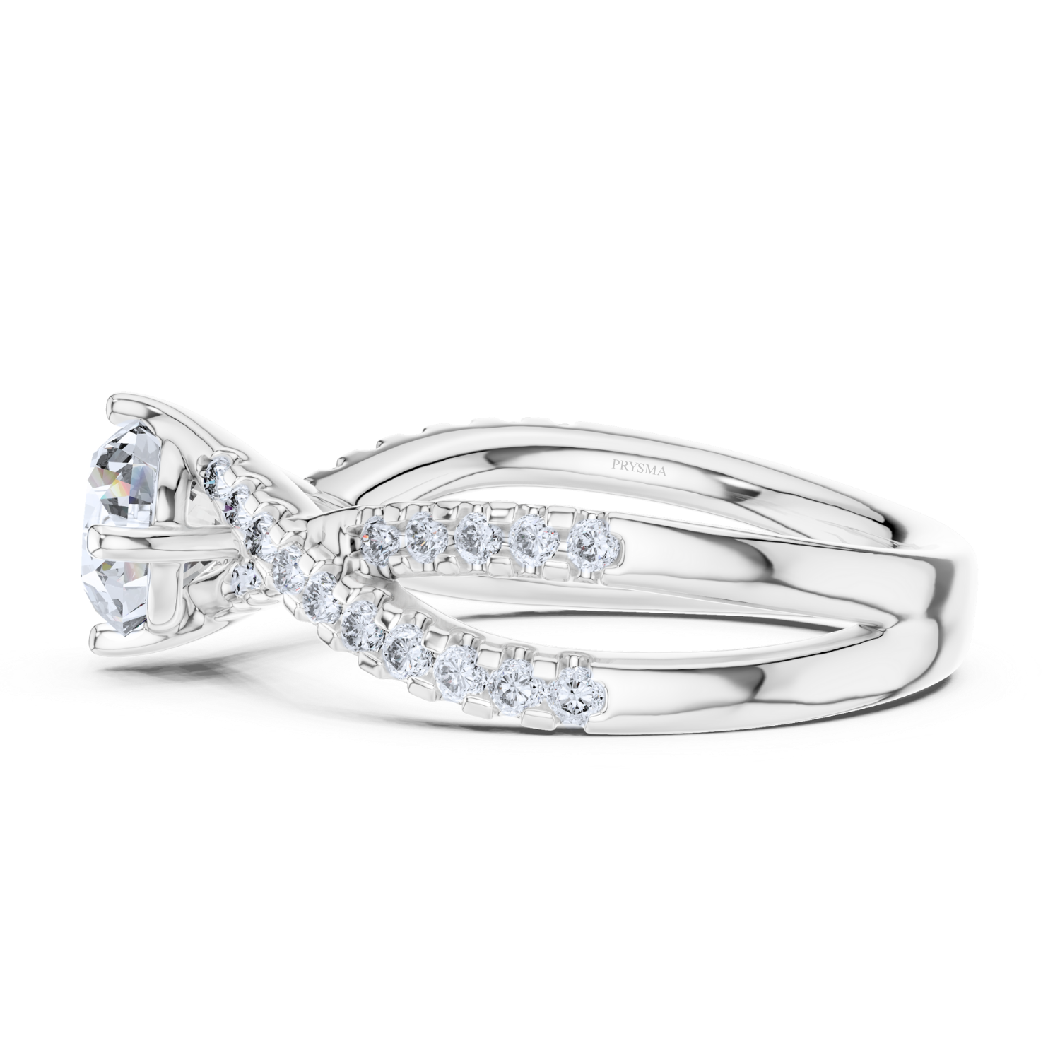 Twisted Infinity Diamond Ring