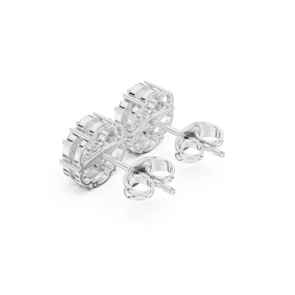 Aurora Petal Cluster Diamond Studs