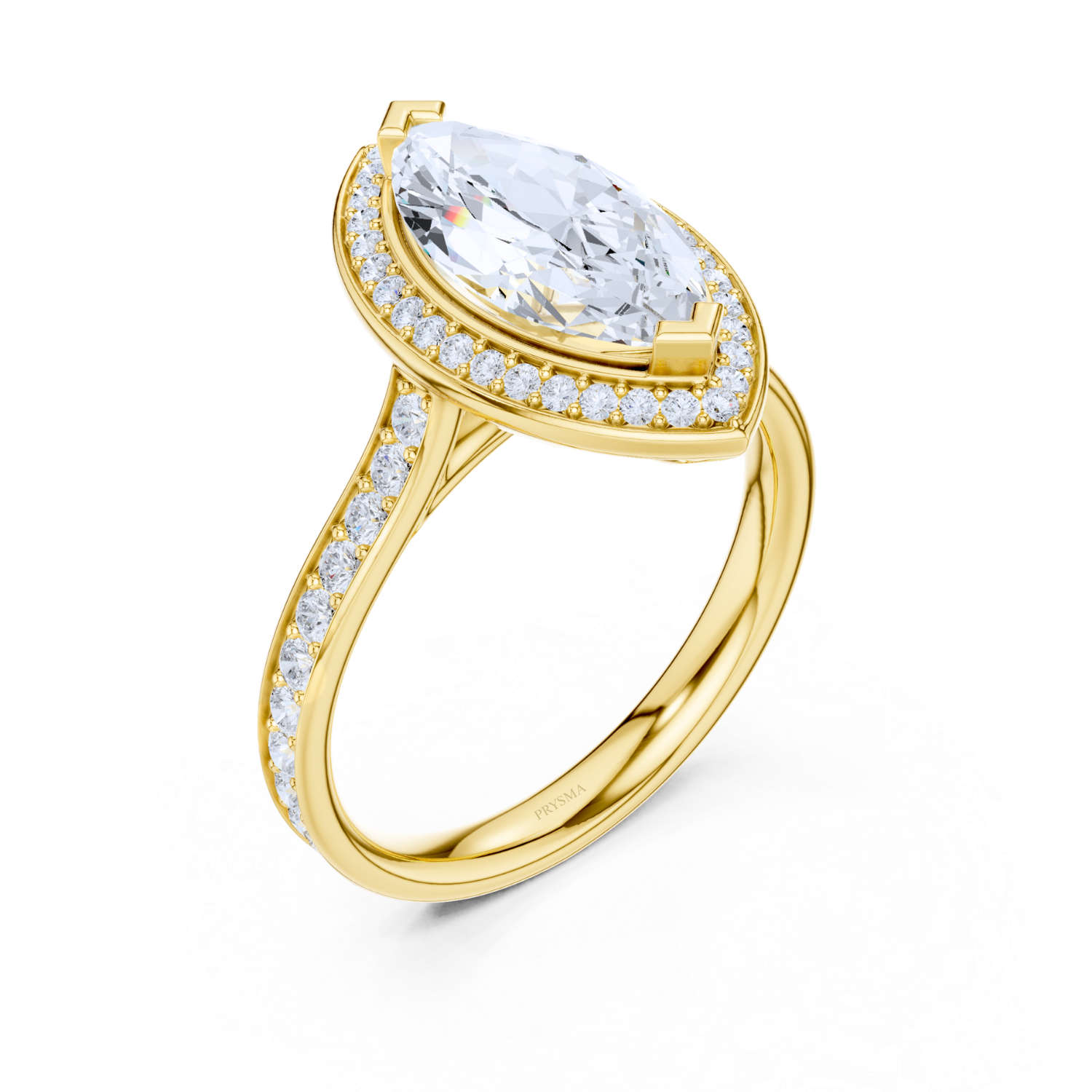 Majestic Marquise Halo Ring