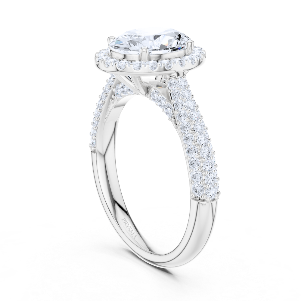 Oval Halo Splendor Diamond Ring