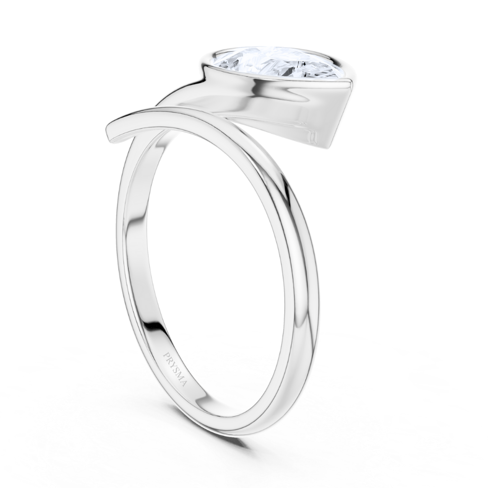 Solara Pear Bypass Ring