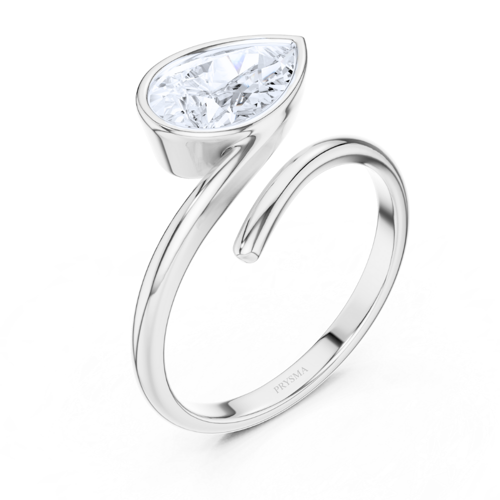 Solara Pear Bypass Ring