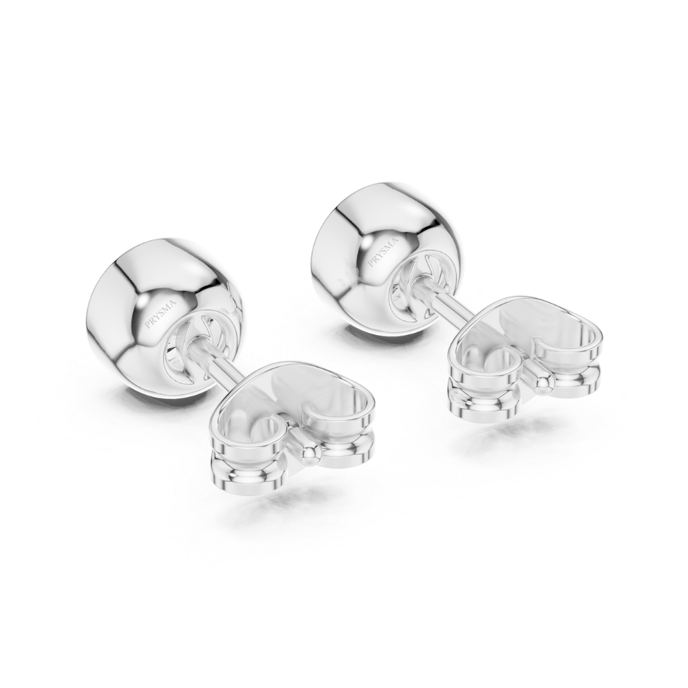 Classic Bezel Set Diamond Stud Earrings