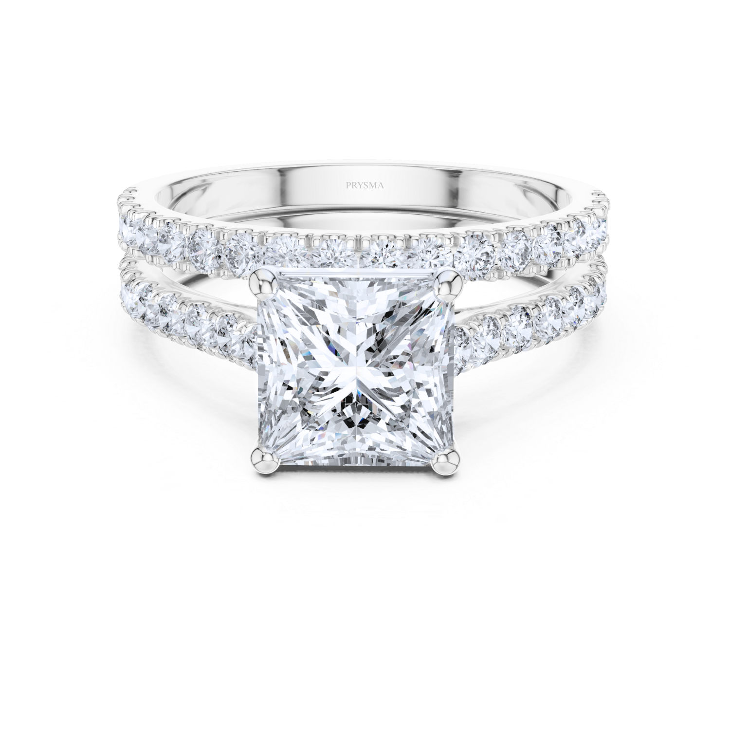 Regal Princess Cut Diamond Band
