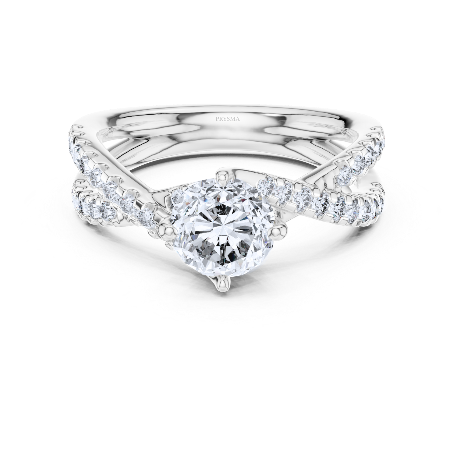 Twisted Infinity Diamond Ring