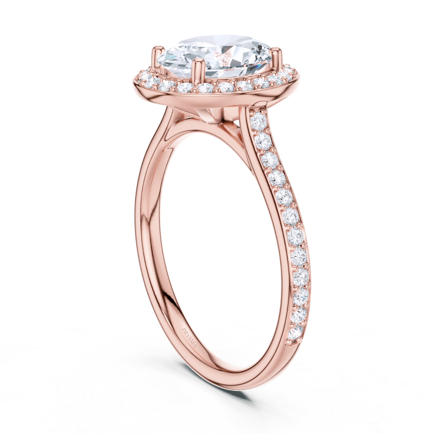 Oval Halo Diamond Ring