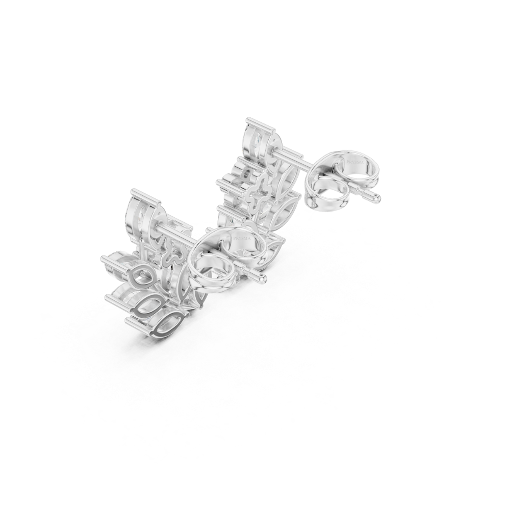 Marquise Blossom Vine Diamond Earrings