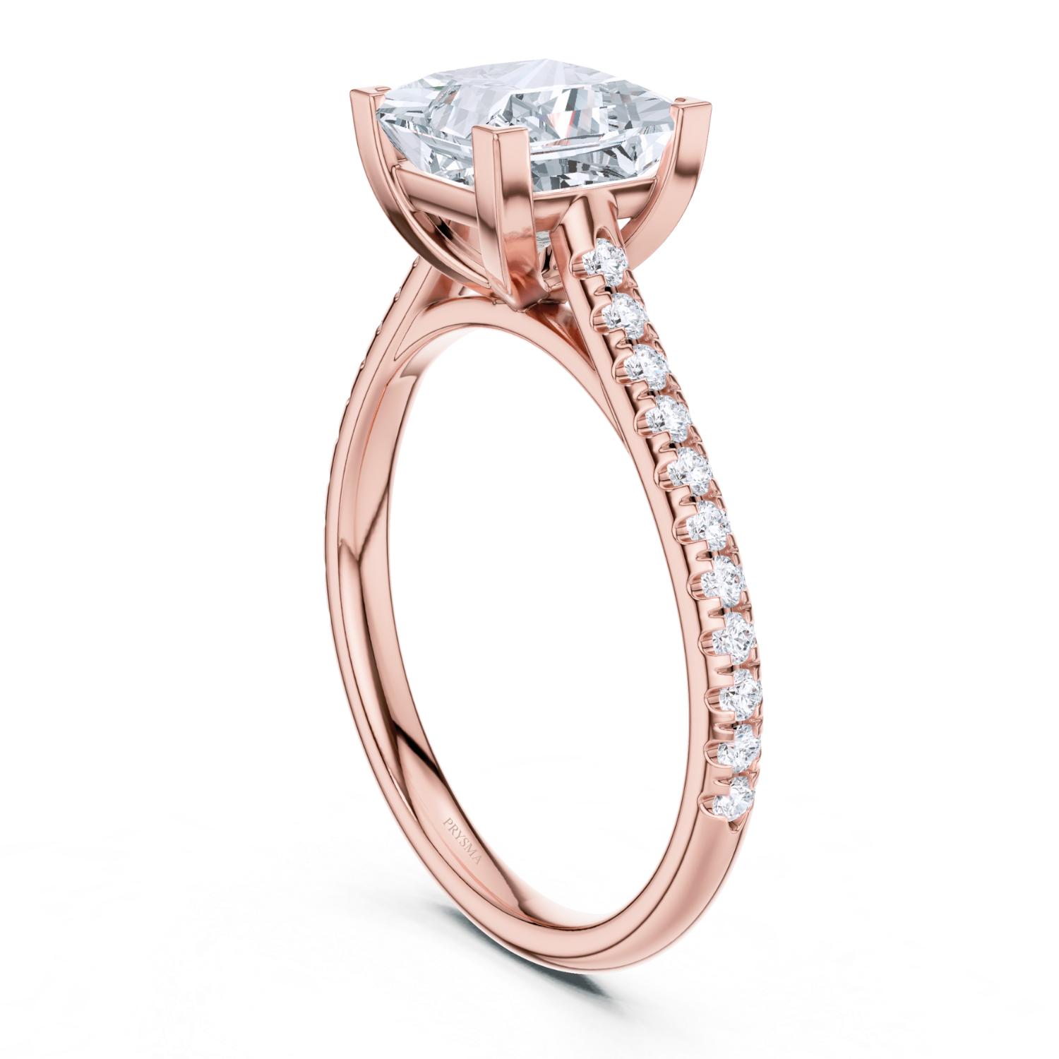 Split-Shank Pave Diamond Ring