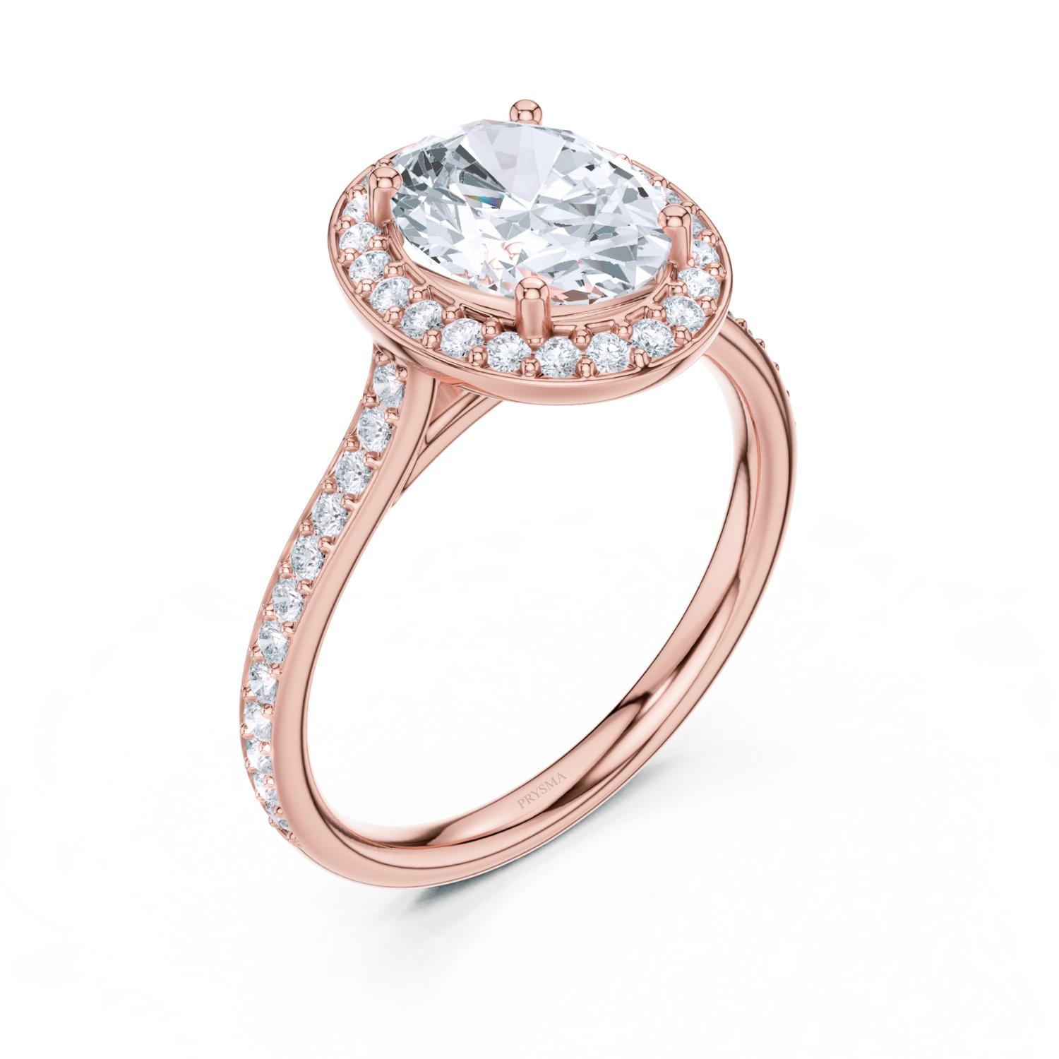 Oval Halo Diamond Ring