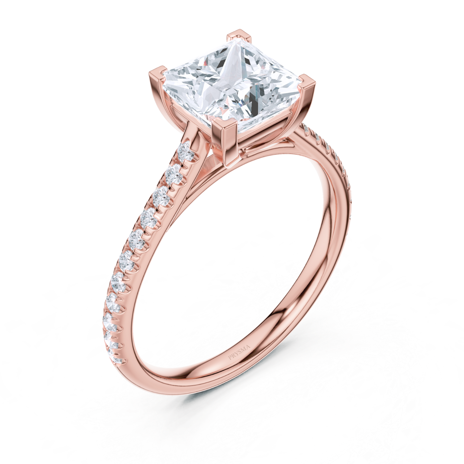 Split-Shank Pave Diamond Ring