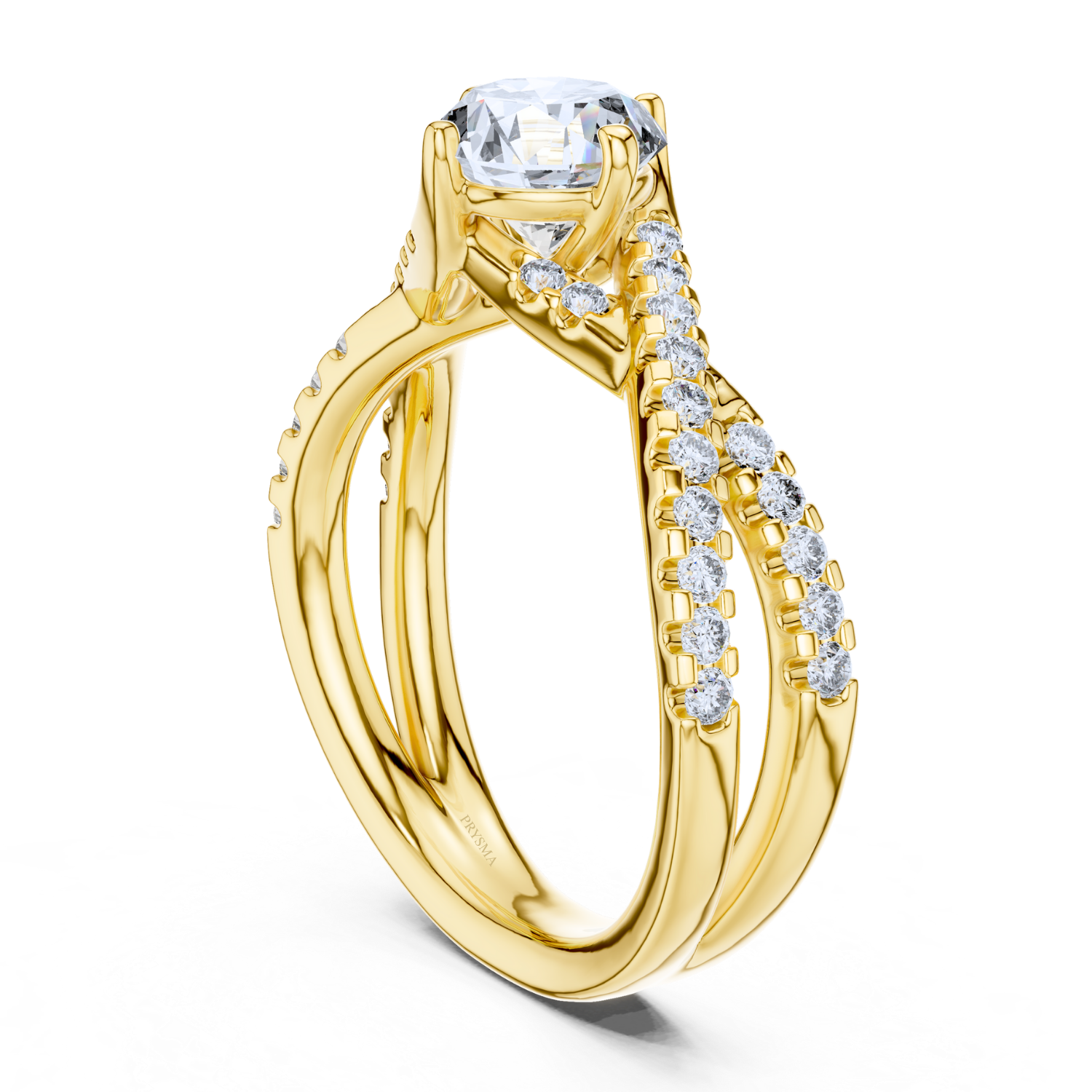 Twisted Infinity Diamond Ring