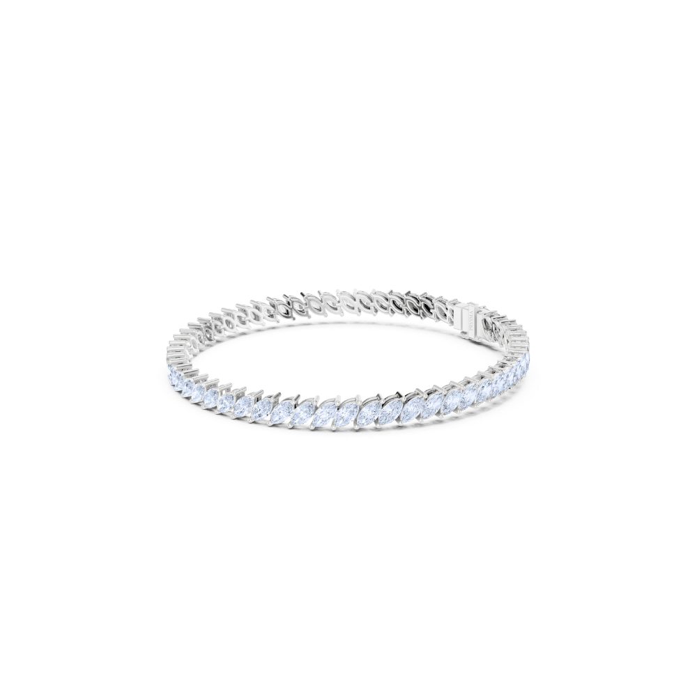 Elara Marquise-Cut Diamond Tennis Bracelet