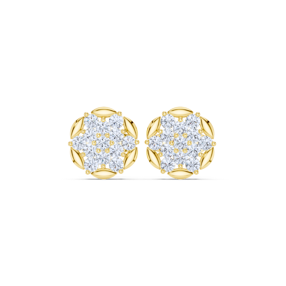 Aurora Petal Cluster Diamond Studs