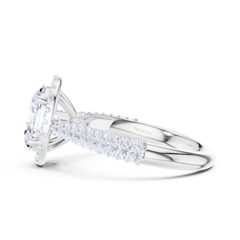 Oval Halo Splendor Diamond Ring