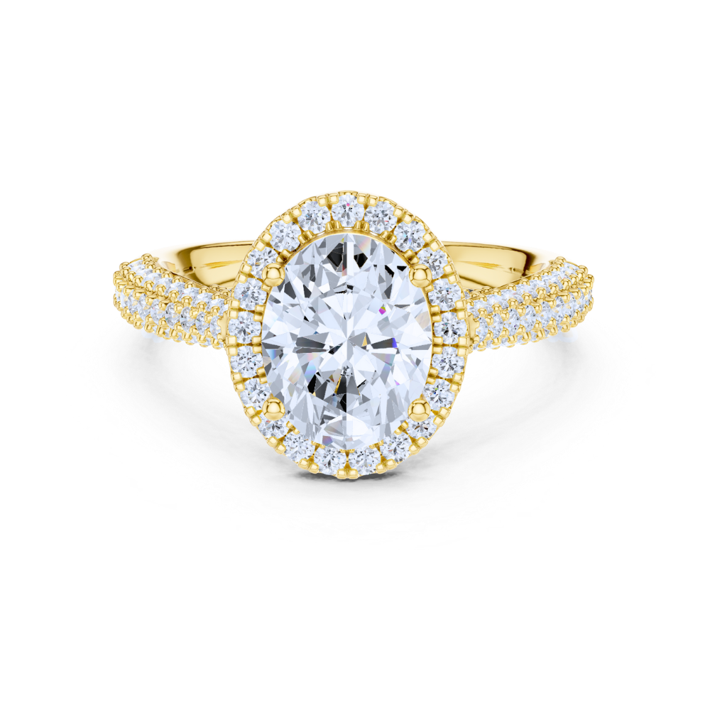 Oval Halo Splendor Diamond Ring