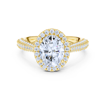 Oval Halo Splendor Diamond Ring