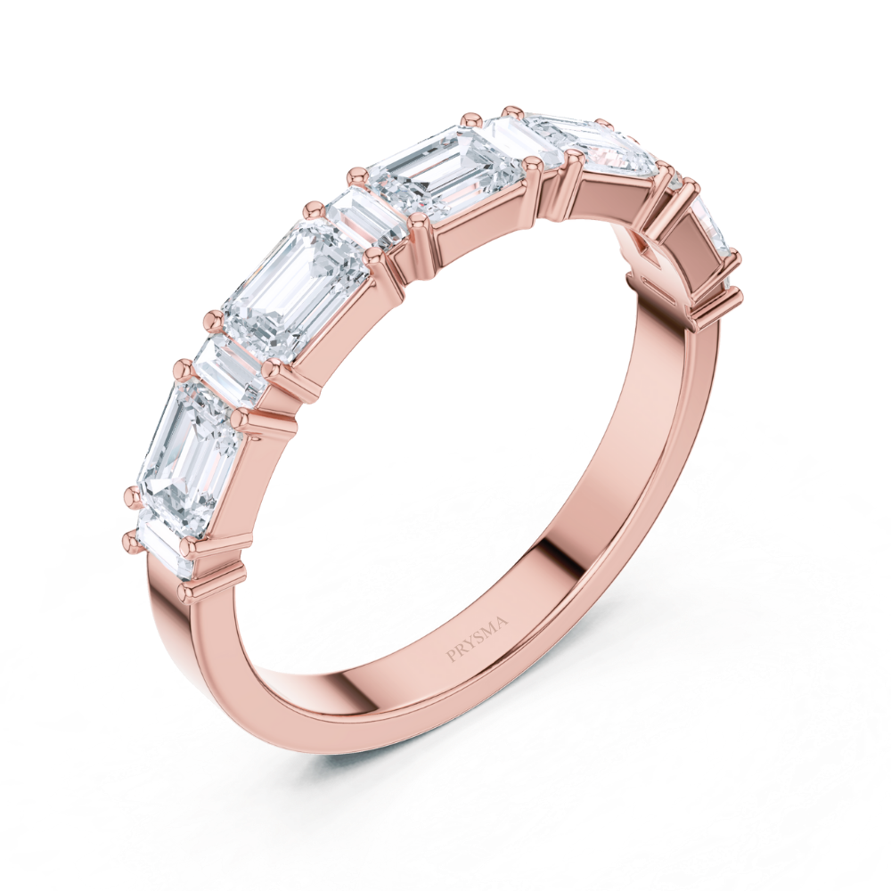 Emerald-Cut Diamond Eternity Ring