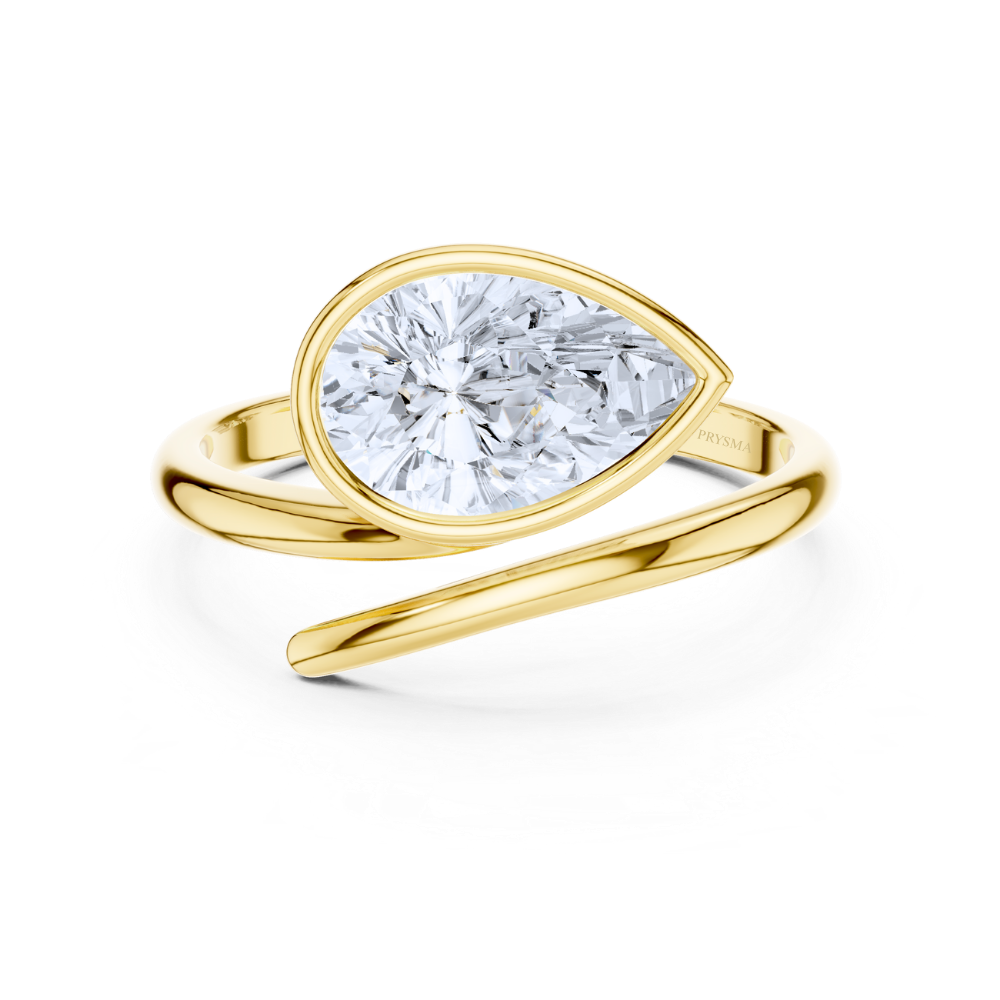 Solara Pear Bypass Ring