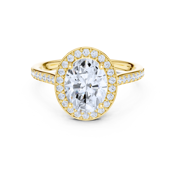 Oval Halo Diamond Ring