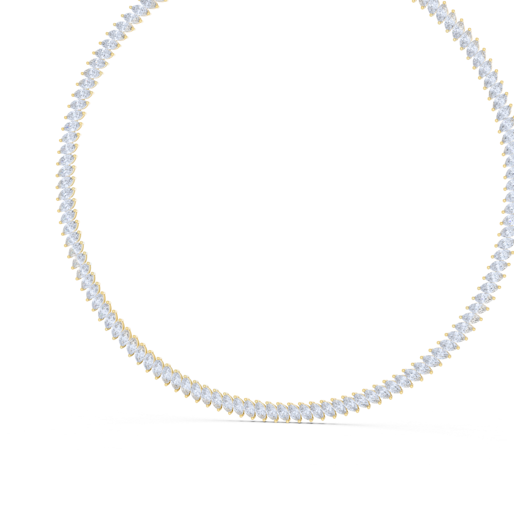 Virella Marquise Diamond Tennis Necklace