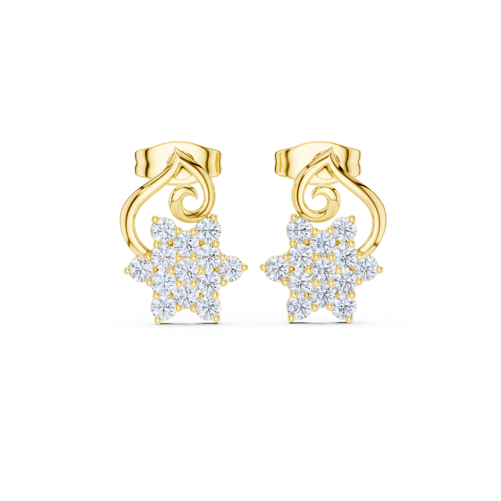 Celestial Bloom Diamond Earrings