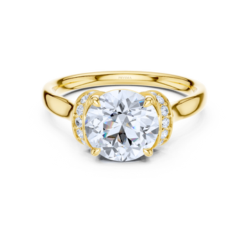 Twisted Pave Cathedral Ring