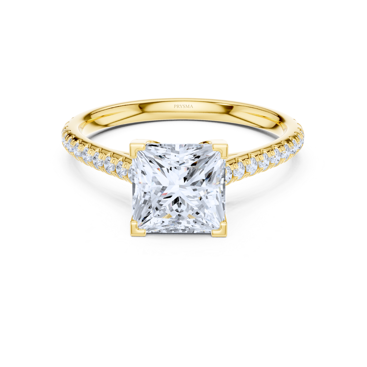 Split-Shank Pave Diamond Ring