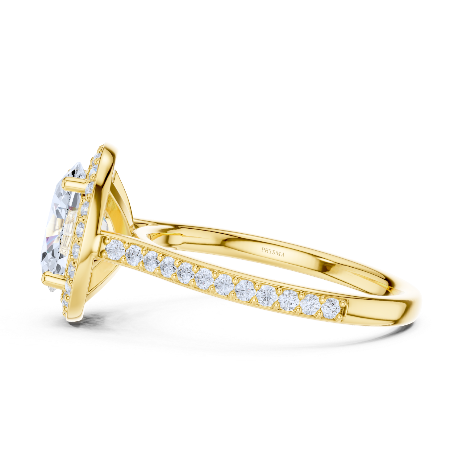 Oval Halo Diamond Ring