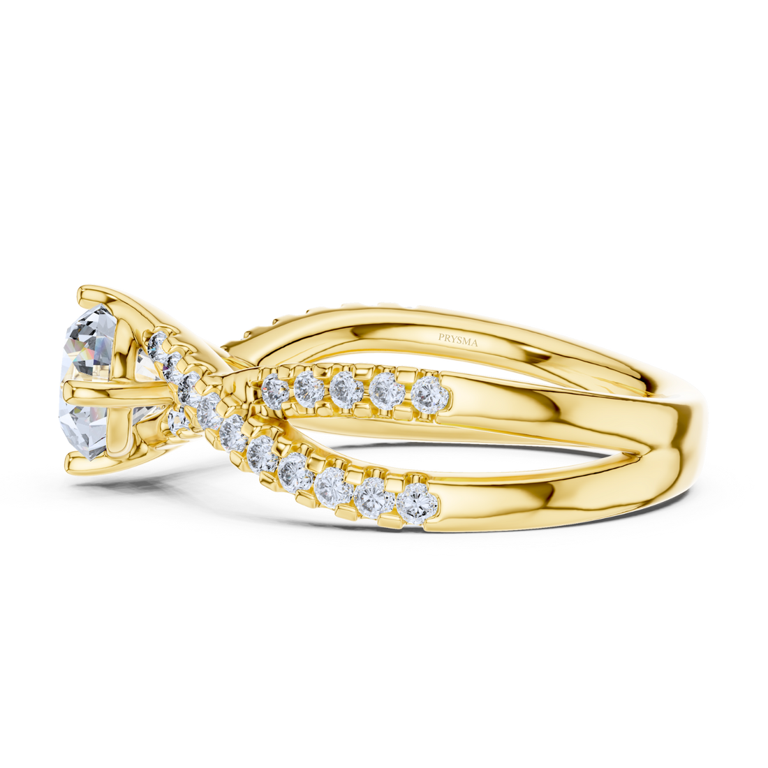 Twisted Infinity Diamond Ring
