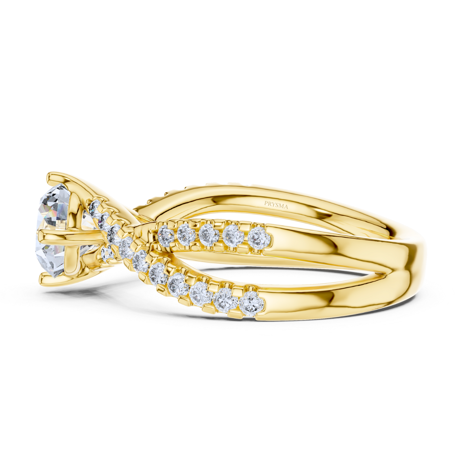 Twisted Infinity Diamond Ring