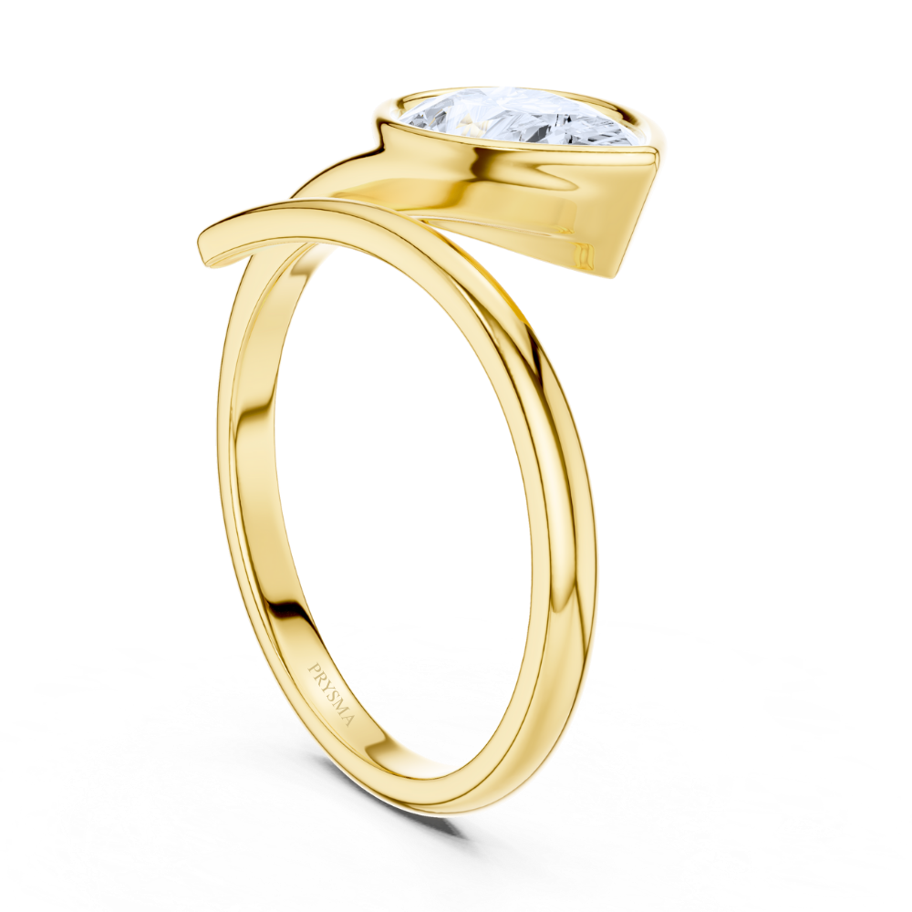 Solara Pear Bypass Ring