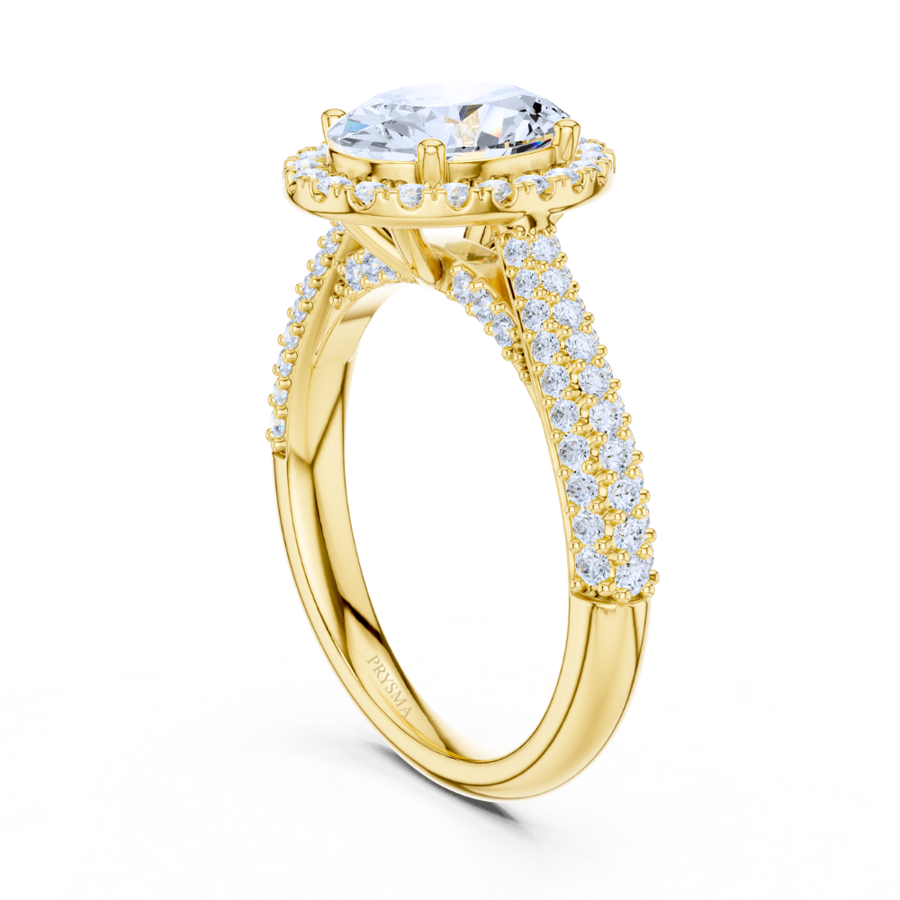Oval Halo Splendor Diamond Ring