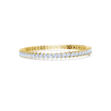 Elara Marquise-Cut Diamond Tennis Bracelet