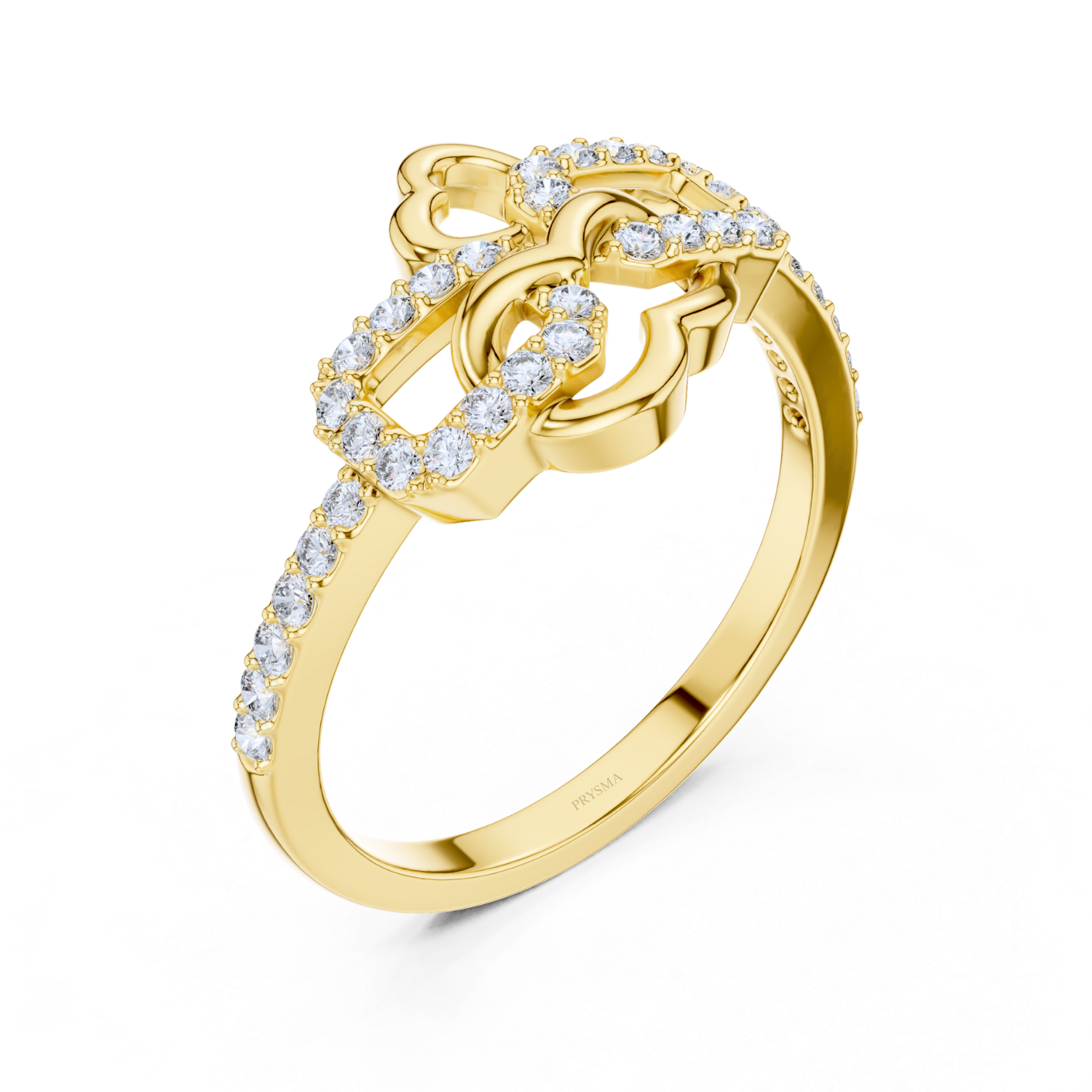 Twisted Elegance Diamond Ring